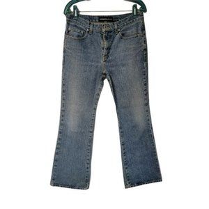 Express Jeans  Low Rise Flare‎ Medium Wash 100% COTTON Jeans 7/8